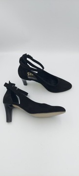 ANDIAMO 2215 черные замшевые туфли для выпускного 41