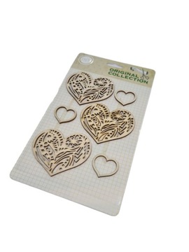SKRAPKI decoupage scrapki drewniane SERCA