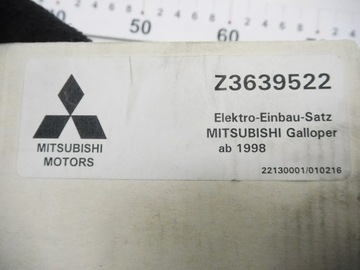 SADA DO INSTALACE ELEKTRICKÉ MITSUBISHI GALLOPER OE Z3639522