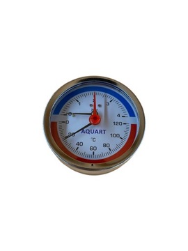 TERMOMANOMETR AXIALNY 80MM 0-120C 0-4 BAR