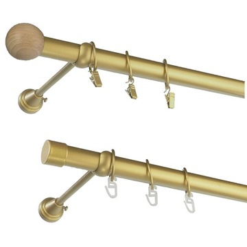 Карниз металлический, диаметр 25, одинарный, 290 см