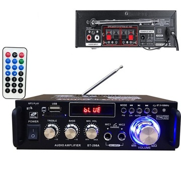 WZMACNIACZ HIFI BLUETOOTH MOCY BASOWA BT 5.0 600W