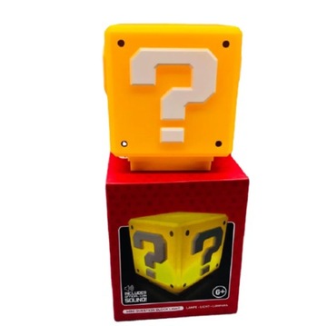 Lampka Nocna Super Mario Bros LED ze znakiem zapytania Grająca