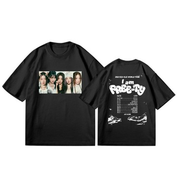 Kpop GIDLE I FEEL Pattern T-Shirt Summer Casual La