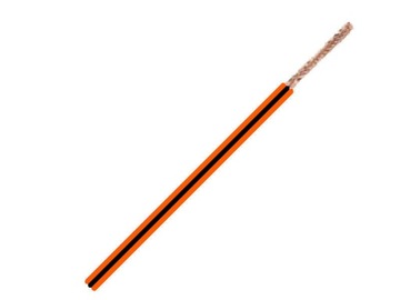 PRZEWÓD FLRY-B 0,5mm2 Pomarańczowo-Czarny 10m