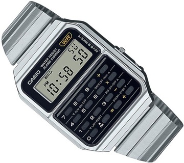 ZEGAREK CASIO CA-500WE-1AEF VINTAGE KLASYK Z KALKULATOREM CYFROWY LCD 35mm