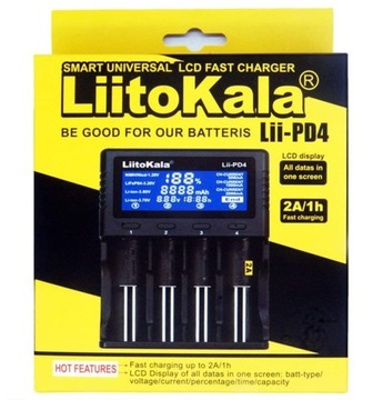 LiitoKala Lii-PD4 Зарядное устройство для литий-ионных аккумуляторов типа АА