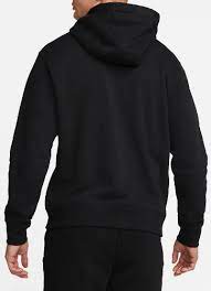 Męskie Hoodie Bluza z Kapturem czarny Nike Rozmiar XL 694099-010