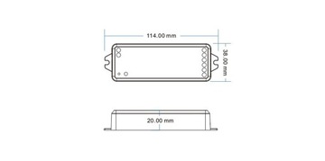 Kontroler LED COB SPI RGBIC NEON oświetlenie Seria SD WiFi+RF TUYA