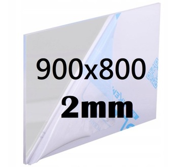 PLEKSI / PLEXI / PLEKSA / PLEXA BEZBARWNA PŁYTA na wymiar 90cm x 80cm x 2mm