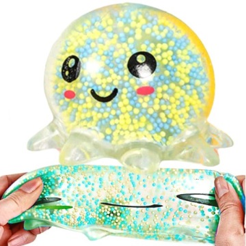 SQUISHY OŚMIORNICZKA GNIOTEK ŚWIECĄCY LED ZABAWKA OŚMIORNICA ŚWIECĄCA GRA