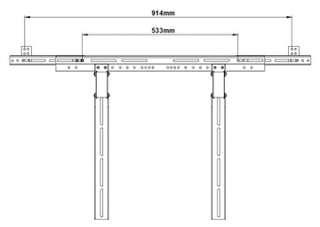 ADAPTER DO UCHWYTU DO GŁOŚNIKA typu SOUNDBAR G-03