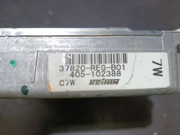 ЭБУ КОНТРОЛЛЕРА ДВИГАТЕЛЯ HONDA CITY 37820-REG-B01 405-102388 T