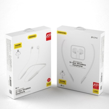 DOUSZNE SŁUCHAWKI BEZPRZEWODOWE BLUETOOTH MAGNETIC SUCTION BIAŁY