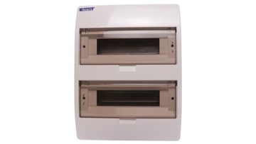 2х12 накладной модульный распределительный щит IP40 с крышкой