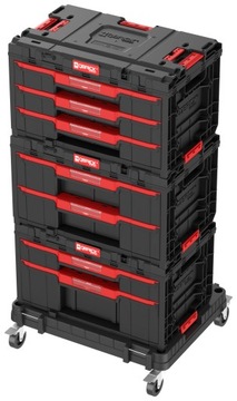 Zestaw skrzyń z szufladami na platformie Qbrick system ONE DRAWER