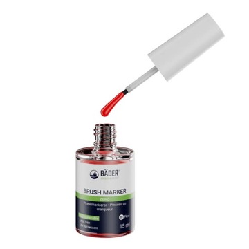 Plomba zabezpieczająca, marker z pędzelkiem Brush Marker Zero 15ml czerwony