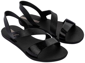 IPANEMA SANDAŁY VIBE 82429 AJ078 BLACK GLITTER BLACK 41/42