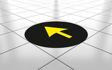 НАПОЛЬНАЯ НАКЛЕЙКА 30см СТРЕЛКА