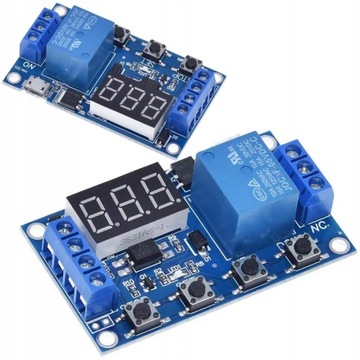 Реле времени с таймером задержки, 9 режимов