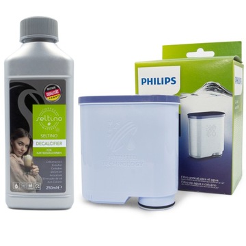 Filtr Saeco Philips CA6903 + odkamieniacz 250 ml