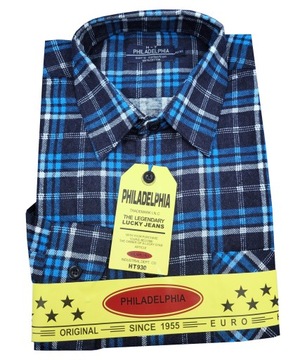 Koszula męska flanelowa flanela w kratę 42/43