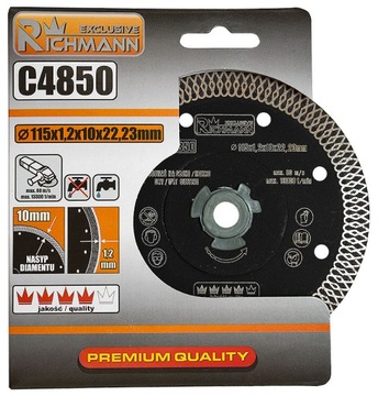 TARCZA DIAMENTOWA CIENKA 115X1,3MM RICHMANN C4850