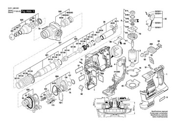 Bosch silnik prądu stałego do GBH 36 V-LI Plus