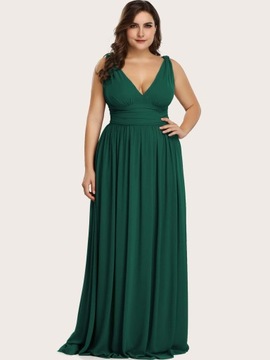 SHEIN EVER PRETTY SUKIENKA A-LINE GŁĘBOKI DEKOLT MARSZCZENIA 4XL 308