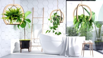Деревянная подвесная подставка для цветов LOFT flowers SONA 2 eco