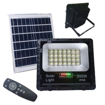 LAMPA SOLARNA 200W HALOGEN OSOBNY PANEL PREMIUM