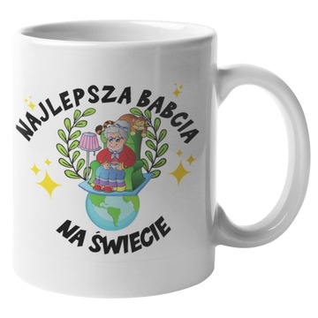 Kubek babci prezent babci babcia od wnuka wnuków