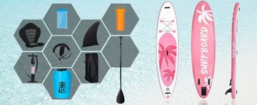 SUP доска, надувная PADDLE BOARD PADDLE KAYAK ДЛЯ ПЛАВАНИЯ 335 СМ