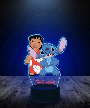 Настольная УФ лампа Lilo and Stitch 16col LED PLEXIDO