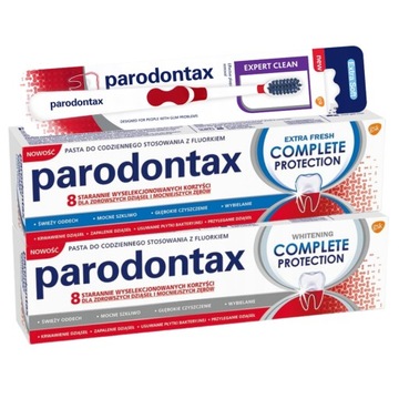 2x pasta do zębów Parodontax Complete Protection 75 ml + Szczoteczka