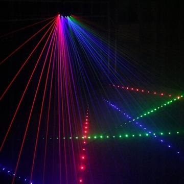 6 ЛИНЗ RGB ДВИЖУЩИЙСЯ ЛУЧ ЛАЗЕРНОГО СВЕТА