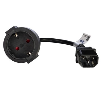 Kabel zasilający adapter 230V C14 SCHUKO 15cm UPS