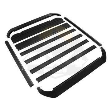 Алюминиевый багажник на крышу с лестницей 160х140 см 300 кг Jeep Wrangler JL