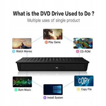 Устройство записи DVD/CD USB3.0 Внешний дисковод