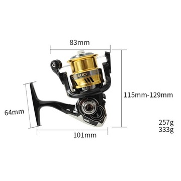 Водяная катушка с шариком 5+1BB, передаточное число 6,7:1