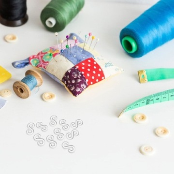 ЗАЖИМЫ ДЛЯ РЕЗИНОВЫХ БРАСЛЕТОВ, БЕЛЫЕ ЗАЖИМЫ DIY, 500 ШТ.