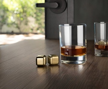 Золотой кубик льда, золотые кубики, 1 кусочек виски, виски для напитков