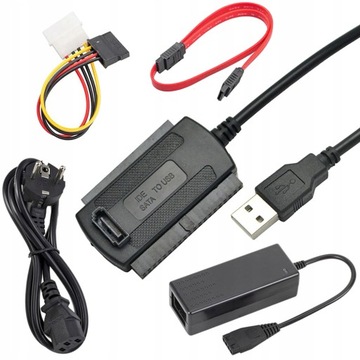 Adapter USB IDE 3,5 2,5 SATA ATA ZASILACZ MOLEX