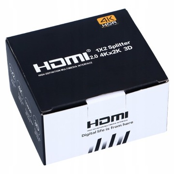 РАЗДЕЛИТЕЛЬ HDMI 2.0 1x2 ULTRAHD РАЗДЕЛИТЕЛЬ HDCP 2.2