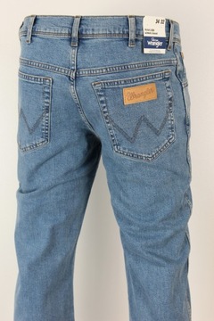 WRANGLER Spodnie Texas straight jeans proste Niebieski W34 L30