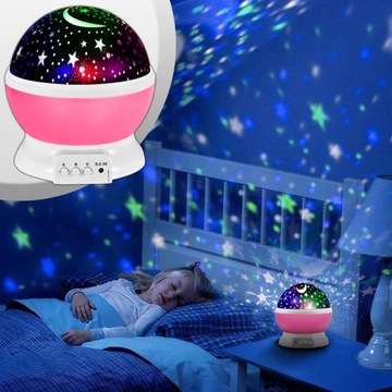 ПРОЕКТОР ЛУНА НЕБО ЗВЕЗДА ПОВОРОТНЫЙ НОЧНИК ПРОЕКТОР ДЛЯ РЕБЕНКА