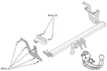 SADA ÚCHYTU PŘÍVĚSU WESTFALIA 307637600001