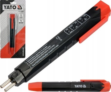 ТЕСТЕР YATO ДЛЯ ПРОВЕРКИ КАЧЕСТВА ТОРМОЗНОЙ ЖИДКОСТИ LED YT-72982