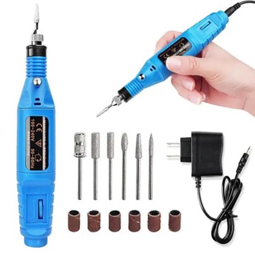 МАНИКЮРНЫЙ ПЕДИКЮРНЫЙ СТАНОК ДЛЯ ФРЕЗИРОВАНИЯ НОГТЕЙ С БЛОКОМ ПЕРЕМЕННОГО ТОКА + НАБОР ФРЕЗ