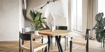 OVO 90/190 круглый раздвижной стол